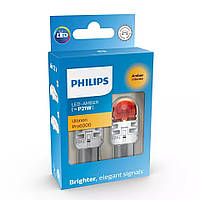 Комплект світлодіодних ламп Philips 11498AU60X2 P21W LED Ultinon Pro6000 SI 12 V BAU15S amber
