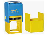 Оснастка для круглой печати пластиковая d40мм Trodat 4940/4924 корпус желто-голубой с пластиковым футляром-кол
