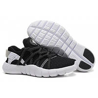 Женские кроссовки Nike Air Huarache NM(Найк Хуарачи) черно-белые - DM002