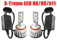 H8, H9, H11 (чипы Philips) Светодиодные лампы с обманками! LED (лэд) авто лампы 12-24V 48W 6000K 7000lm.