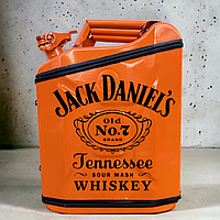 Мини Бар Канистра Портативный 20 л. "Jack Daniel's". Именной подарок. Подарочный набор для мужчины Оранжевый