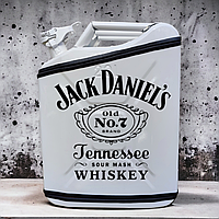 Мини Бар Канистра Портативный 20 л. "Jack Daniel's". Именной подарок. Подарочный набор для мужчины Белый