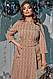 Жіноча лаконічна сукня міді в клітку, фото 4