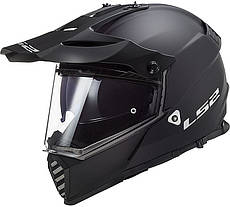 МОТОШОЛОМ ДУАЛСПОРТ LS2 MX436 PIONEER EVO SOLID КОЛІР MATT BLACK