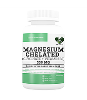 Гліцинат Магній хелат В6 550 мг. (Magnezium Glycinate Chelated) PREMIUM En'vie Lab вітаміни (120 капслу)