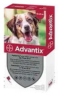 Advantix (Адвантикс) капли на холку для собак весом от 10 до 25 кг, 1 пипетка 2,5 мл