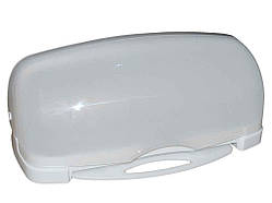 Хлібница пластикова з кух. дошкою 480*175*300мм біл ТМ КОНСЕНСУС