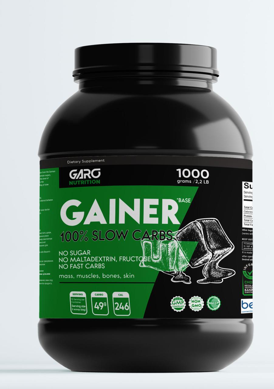 Гейнер для набора массы Garo Premium Nutrition Gainer 1 кг 100% ...
