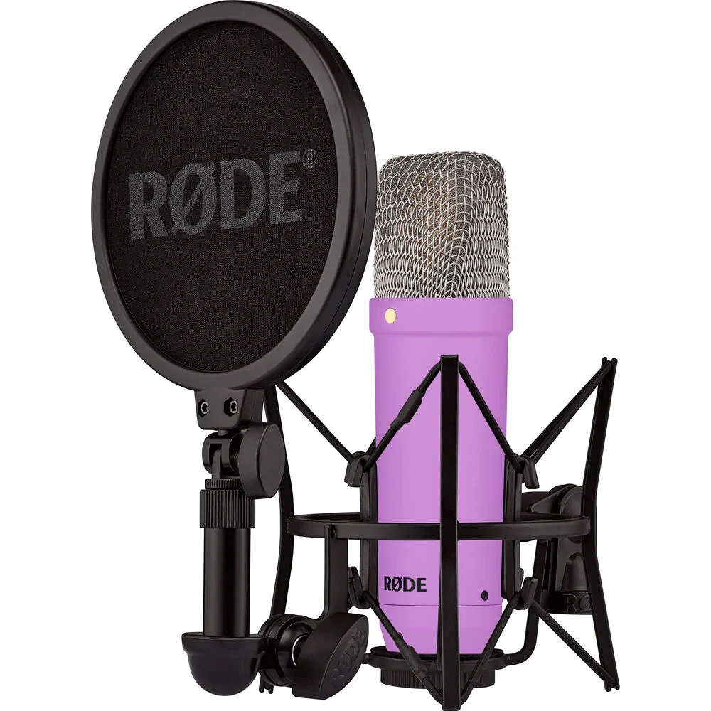 Студійний конденсаторний мікрофон Rode NT1 Signature Series Purple, фото 1