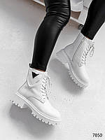 Ботинки женские Trino белые 7850 ЗИМА, размер 40