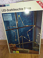 LED світильник - нічник "Зірка" ideen welt, 39 см, металевий