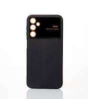 Чехол Silicone case Autofocus with camera glass для Samsung A14 черный