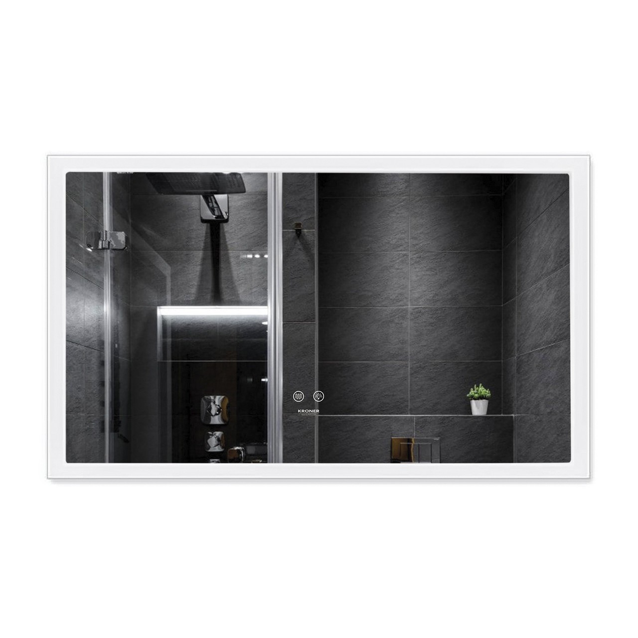 Дзеркало Kroner KRP Spiegel HR3 - 10060 з LED-підсвічуванням та антизапотіванням, фото 1