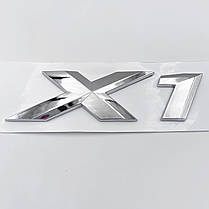 Емблема (шильдік, логотип) кришки багажнику BMW (БМВ) X1 series (F48, U11) - NEW Хром, фото 4