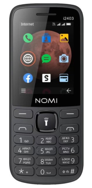 Телефон Nomi i2403 Black UA UCRF