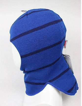 Шапка-шолом для хлопчика зимовий Beezy блакитний, фото 2