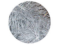 Мишура на ёлку новогодняя пушистая L=2,4м d=100мм бело-серебряная со снегом 5шт ТМ ЯБЛОНСКИЙ OS
