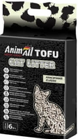Соєвий грудкуючий наповнювач для котячого лотка AnimAll (Енімал) Тофу класик, 2,6 кг (6 л)