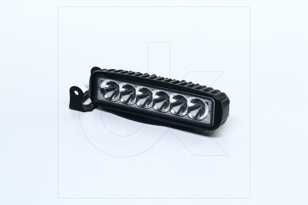 Світлодіодна фара (LED), прямокутна, 18 Вт, 6 ламп, вузький промінь, фото 1