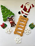 «Дід Мороз і сходи» кондитерський декор із мастики ТМ «Солодо», фото 2