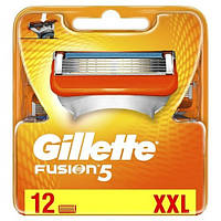 Сменные кассеты для бритья Gillette Fusion5 12шт. Оригинал