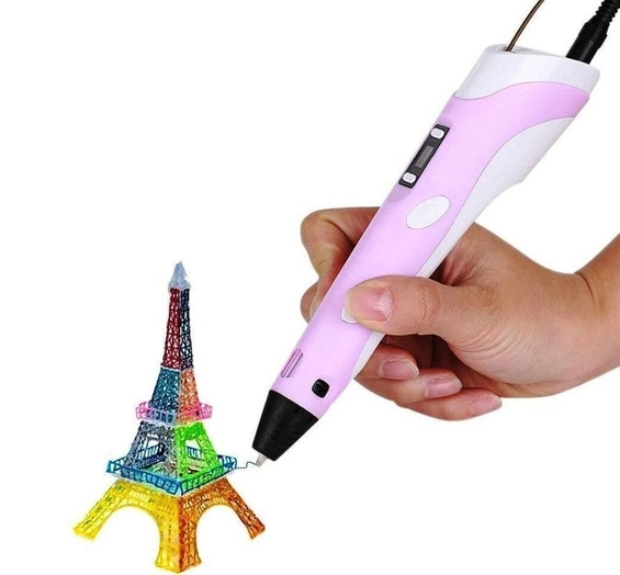 3D ручка PEN-6 c LCD-дисплеем Draw Your Dream (набор трафаретов, графический планшет, 100 м пластика) - фото 5 - id-p2037382726