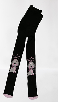 Теплі махрові дитячі колготи для дівчинки на 3-4 роки