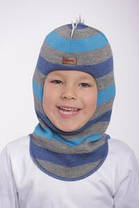 Шапка-шолом для хлопчика зимовий Дракоша Beezy, фото 3