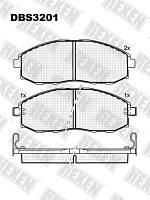Колодки дисковые, HEXEN, DBS3201