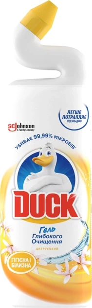 Засіб для чищення унітазу DUCK "Цитрус" (900мл.)