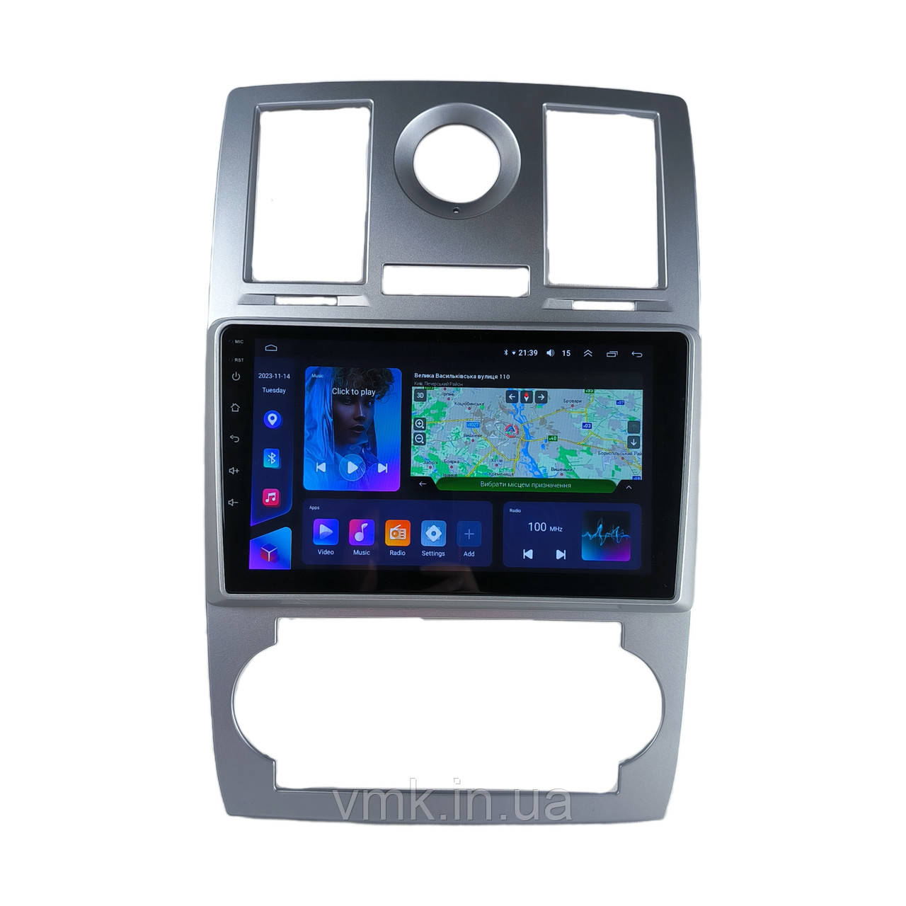 Андроїд Автомагнітола Chrysler 300C 2004-2011 ТОП платформа 7862 8 ядер 4G DSP CarPlay Android QLED, фото 1