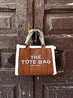 Кожаная сумка через плечо коричневая Марк Джейкобс Marc Jacobs Tote Brown