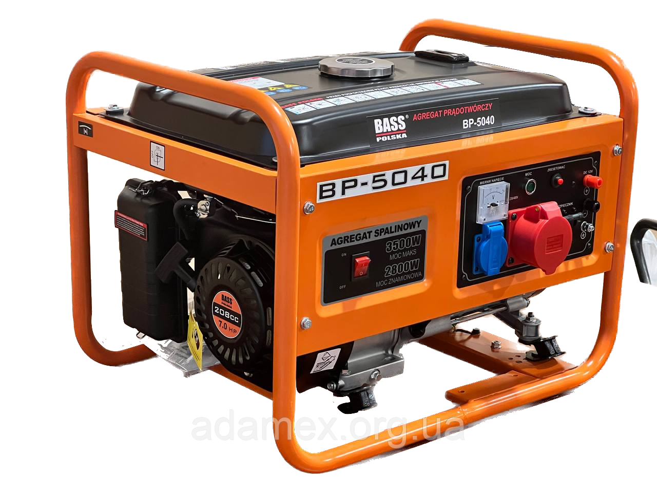 Генератор бензиновий трифазний Bass Polska 3.5 кВт 220V/380V мідь