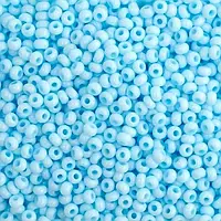 03234 10/0 чеський бісер Preciosa, 5 г, блакитний, непрозорий крейдяний сольгель