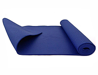 Йогамат, килимок для йоги MS 1184 із ПВХ (Синій) Jador