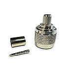 Високочастотний роз'єм N type male обтискний на кабель 5D-FB/LMR300 латунь премиум, фото 2