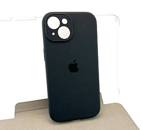 Чохол на iPhone 15 Silicone Case Full накладка бампер силіконовий чорний