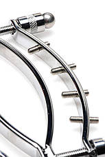 Затискач для статевих губ Master Series Spread'Em Poker Vagina Clamp with Adjustable Pressure Screws, фото 4