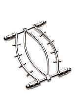 Затискач для статевих губ Master Series Spread'Em Poker Vagina Clamp with Adjustable Pressure Screws, фото 5