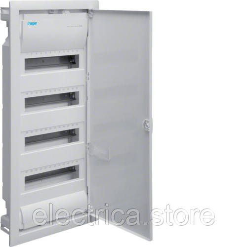 Щит HAGER на 48(56) модулів, внутрішній з металевими дверями VOLTA VU48UA, фото 1