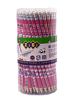 Олівець графітовий ZiBi  FLOWERS HB з гумкою KIDS Line (ZB.2300)