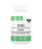 Цинк таблетки 50 мг 100 капсул Zinc Zitrate Chelated 50 mg Цинк для организма EN`VIE LAB