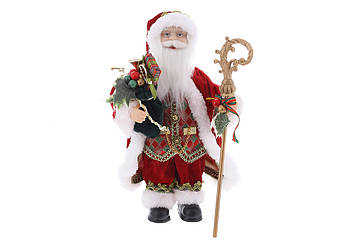 Новорічна фігура Санта з подарунками, 30см