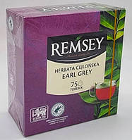 Чай чорний цейлонський "Remsey" Earl Grey з бергамотом 75 пак. Польща