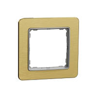 Рамка одинарная Schneider Sedna Elements SDD371801 матовое золото