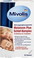 Комплекс для сна с мелатонином Mivolis Melatonin Plus Schlaf-Komplex 32 Kapseln, 16 g