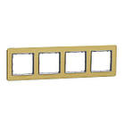 Рамка на чотири поста Schneider Sedna Elements SDD371804 матове золото