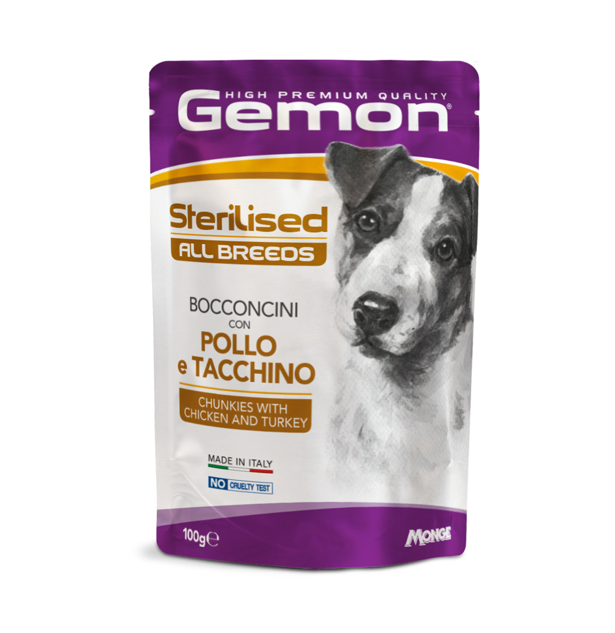 GEMON Dog Senior/Sterilised шматочки з куркою та індичкою