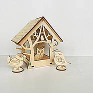 "Птаха" годівниця для птахів Nestwood + 3 пташки у подарунок, фото 8