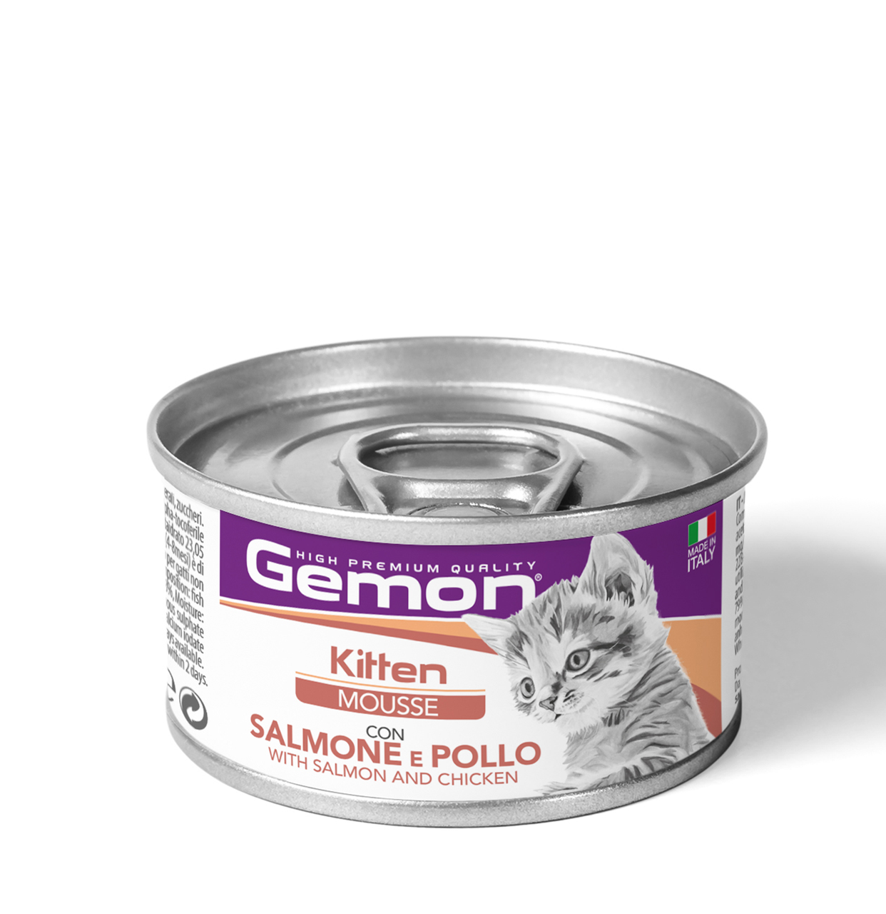 GEMON Cat Kitten мусс з лососем та куркою, фото 1